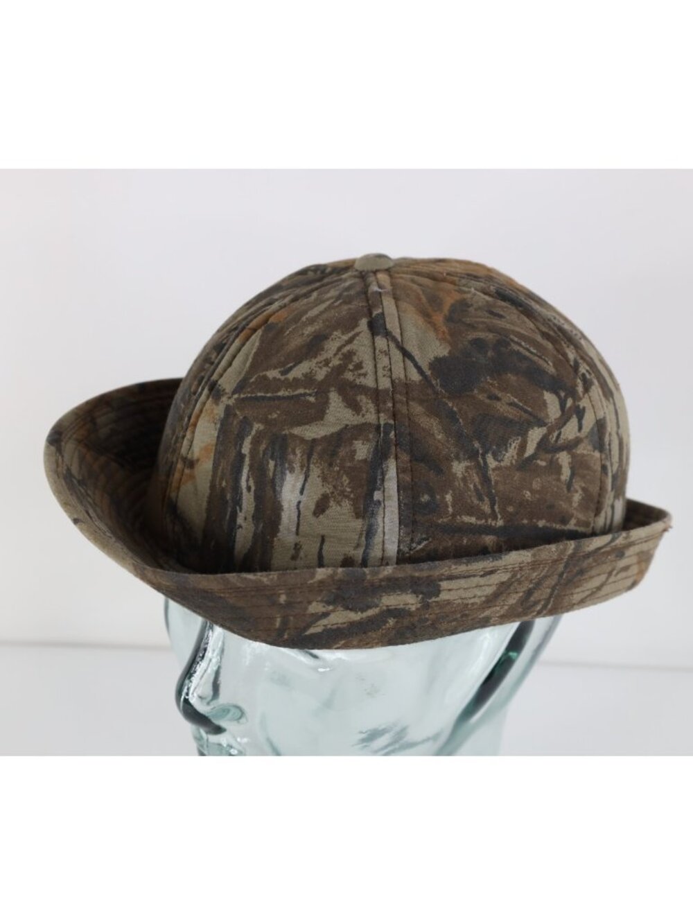 Vintage 90s Broner Faded Realtree Camouflage Hunting Jones Cap Hat Size Large